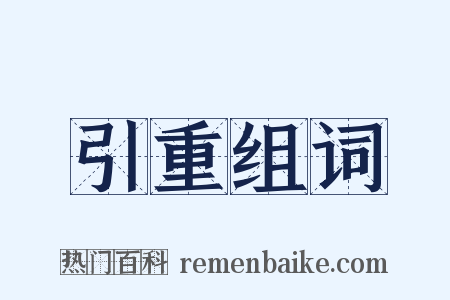 引重组词是什么意思的图片
